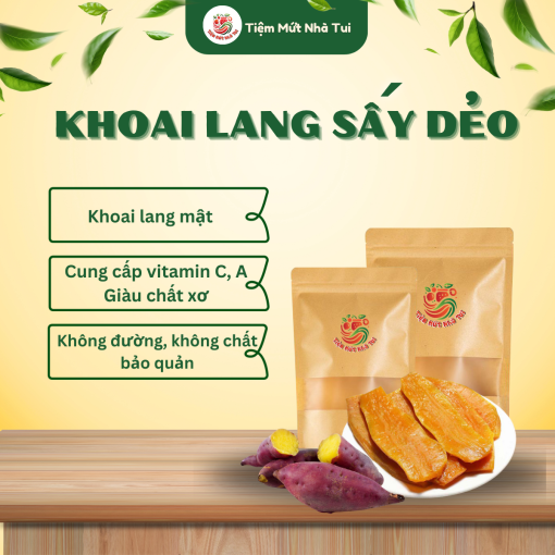 Khoai lang sấy dẻo làm từ khoai lang mật Đà Lạt